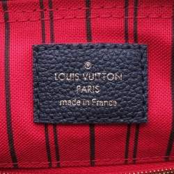 Pre Owned Louis Vuitton Speedy Bandouliere Marine Rouge Monogram Empreinte Leather Size 25