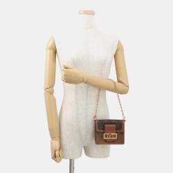 Pre Owned Louis Vuitton Dauphine Pico Black Monogram Reverse Canvas Mini Bag