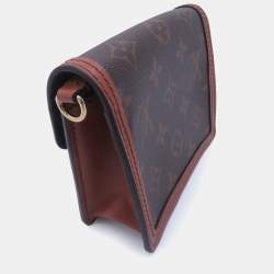 Pre Owned Louis Vuitton Dauphine Pico Black Monogram Reverse Canvas Mini Bag