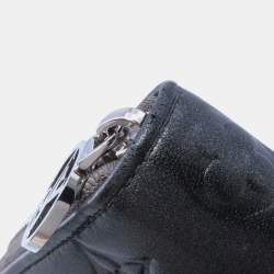 Pre Owned Louis Vuitton Zippy Wallet Anthracite Lamb Leather/Monogram Pattern