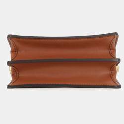 Pre Owned Louis Vuitton Dauphine Mini Black Monogram Reverse Canvas Crossbody Bag