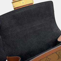 Pre Owned Louis Vuitton Dauphine Mini Black Monogram Reverse Canvas Crossbody Bag