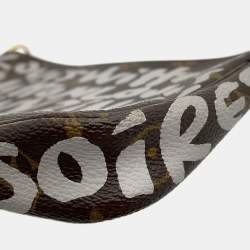 مملوكة مسبقًا Louis Vuitton Pochette Accessoires White/Brown Monogram Graffiti