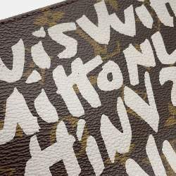 مملوكة مسبقًا Louis Vuitton Pochette Accessoires White/Brown Monogram Graffiti