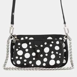 Pre Owned حقيبة اكسيورات لوي فيتون اكس واي كيبوكي متعددة نوير نقش جلد منقط بلا نهاية