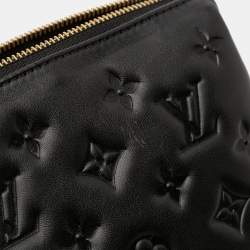 Pre Owned حقيبة لويس فيتون كوسين بوفي من جلد الحمل المنقوش بمونوغرام أسود PM