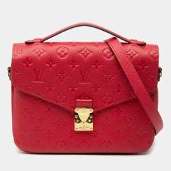 مملوكة مسبقًا Louis Vuitton Red Monogram Empreinte Pochette Metis