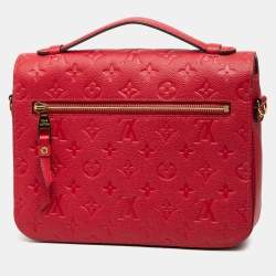 مملوكة مسبقًا Louis Vuitton Red Monogram Empreinte Pochette Metis