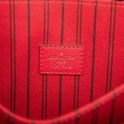مملوكة مسبقًا Louis Vuitton Red Monogram Empreinte Pochette Metis