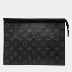 مملوكة مسبقًا Louis Vuitton Black Monogram Eclipse Pochette Voyage MM