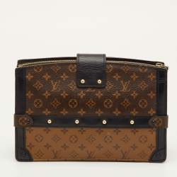 Pre Owned Louis Vuitton Trunk Reverse Monogram Canvas Clutch Bag