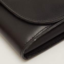 Pre Owned Louis Vuitton LV Vivienne Black Leather Continental Wallet