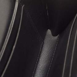 Pre Owned Louis Vuitton LV Vivienne Black Leather Continental Wallet