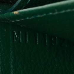 Pre Owned Louis Vuitton Zippy Green Ostrich Wallet