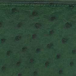 Pre Owned Louis Vuitton Zippy Green Ostrich Wallet