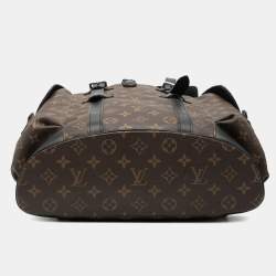 مملوكة مسبقًا Louis Vuitton Brown Monogram Macassar Christopher Backpack MM