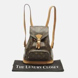 Pre Owned حقيبة ظهر لويس فويتون "مونتسوريوس إم إم" كانفاس مونوغرام وجلد