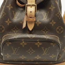 Pre Owned حقيبة ظهر لويس فويتون "مونتسوريوس إم إم" كانفاس مونوغرام وجلد
