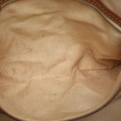 مملوكة مسبقًا Louis Vuitton Tisse Rayures PM Brown Monogram Canvas And Leather Tote Bag