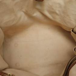 مملوكة مسبقًا Louis Vuitton Tisse Rayures PM Brown Monogram Canvas And Leather Tote Bag