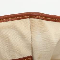 مملوكة مسبقًا Louis Vuitton Tisse Rayures PM Brown Monogram Canvas And Leather Tote Bag