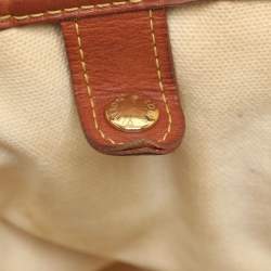 مملوكة مسبقًا Louis Vuitton Tisse Rayures PM Brown Monogram Canvas And Leather Tote Bag