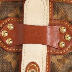 مملوكة مسبقًا Louis Vuitton Tisse Rayures PM Brown Monogram Canvas And Leather Tote Bag