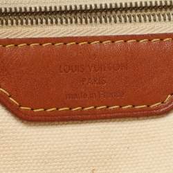 مملوكة مسبقًا Louis Vuitton Tisse Rayures PM Brown Monogram Canvas And Leather Tote Bag