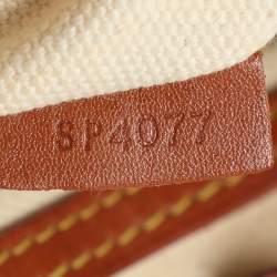 مملوكة مسبقًا Louis Vuitton Tisse Rayures PM Brown Monogram Canvas And Leather Tote Bag