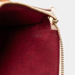 مملوكة مسبقًا حقيبة الإكسسوارات لويس فيتون وايت مونوغرامي ملتيكولور بوكيه