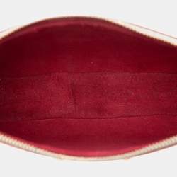 مملوكة مسبقًا حقيبة الإكسسوارات لويس فيتون وايت مونوغرامي ملتيكولور بوكيه