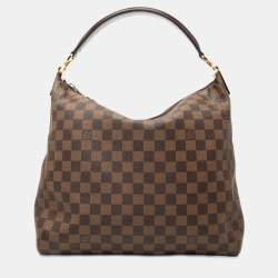 مملوكة مسبقًا Louis Vuitton Brown Damier Ebene Portobello PM