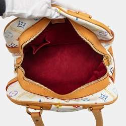 Pre Owned Louis Vuitton White Monogram Multicolore Claudia