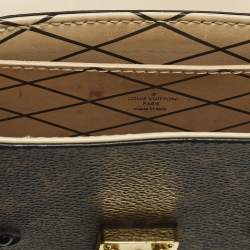 Pre Owned Louis Vuitton Vertical Trunk Black Monogram Canvas Pochette Bag