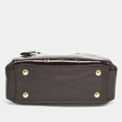 Pre Owned Louis Vuitton Montaigne BB Amarante Monogram Vernis Bag