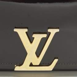 Pre Owned Louis Vuitton Chain Louise MM Amarante Vernis Bag