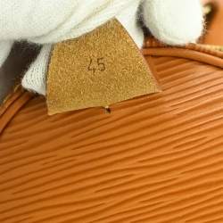 Pre Owned Louis Vuitton Keepall 45 Brown Epi Leather Duffel Bag