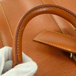 Pre Owned Louis Vuitton Keepall 45 Brown Epi Leather Duffel Bag