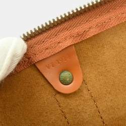 Pre Owned Louis Vuitton Keepall 45 Brown Epi Leather Duffel Bag