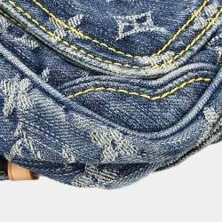 Pre Owned Louis Vuitton Monogram Denim Blue Bum Bag