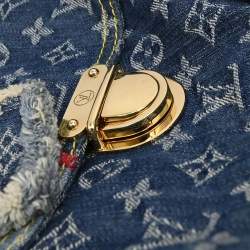 Pre Owned حقيبة لوي فويتون باولي دينيم باتشورك مونوغرامي زرقاء