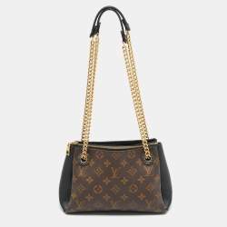 Pre Owned Louis Vuitton Surene BB Black Monogram Canvas and Leather Bag
