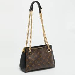 Pre Owned Louis Vuitton Surene BB Black Monogram Canvas and Leather Bag