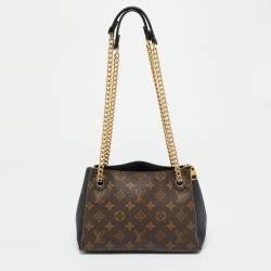 Pre Owned Louis Vuitton Surene BB Black Monogram Canvas and Leather Bag