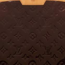 Pre Owned Louis Vuitton Brea GM Amarante Monogram Vernis Bag