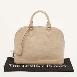 Pre Owned Louis Vuitton Alma PM Dune Epi Leather Bag 