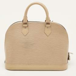 Pre Owned Louis Vuitton Alma PM Dune Epi Leather Bag 