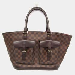 Pre Owned Louis Vuitton Damier GM Handbag Ebene