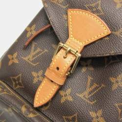 Pre Owned حقيبة ظهر لوي فيتون مونتسوريس قماش مونوغرام إم إم بنية