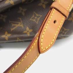 Pre Owned حقيبة ظهر لوي فيتون مونتسوريس قماش مونوغرام إم إم بنية